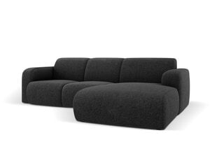 Labās puses dīvāns Windsor & Co Lola, 250x170x72 cm, melns цена и информация | Угловые диваны | 220.lv