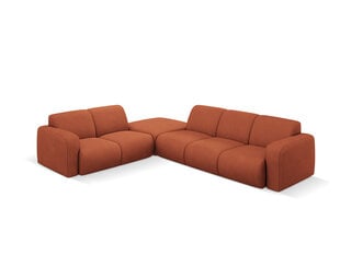 Kreisās puses stūra dīvāns Windsor & Co Lola, 315x250x72 cm, oranžs cena un informācija | Stūra dīvāni | 220.lv