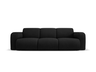 Trīsvietīgs dīvāns Windsor & Co Lola, 235x95x72 cm, melns cena un informācija | Dīvāni | 220.lv