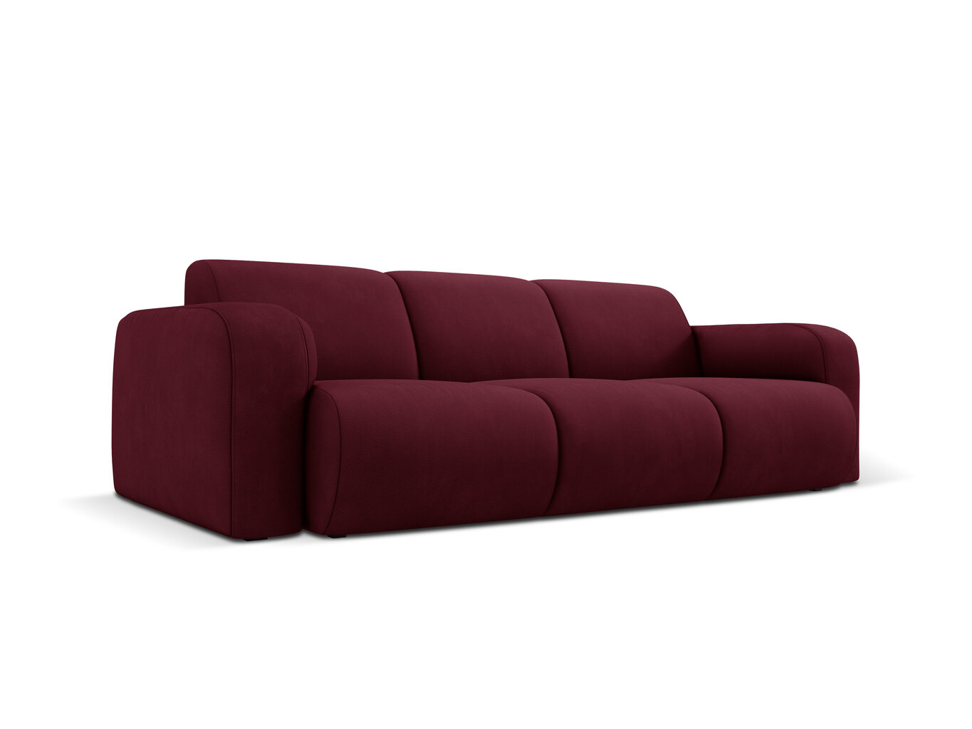 Trīsvietīgs dīvāns Windsor & Co Lola, 235x95x72 cm, tumši sarkans cena un informācija | Dīvāni | 220.lv