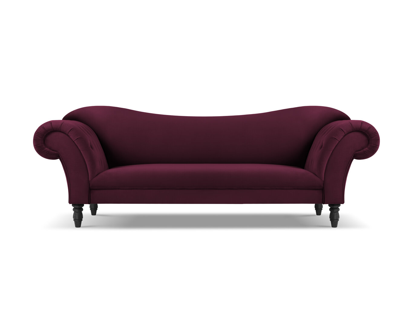 Dīvāns Windsor & Co Juno, 236x96x86 cm, sarkans/melns цена и информация | Dīvāni | 220.lv