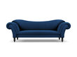 Dīvāns Windsor & Co Juno, 236x96x86 cm, zils/melns cena un informācija | Dīvāni | 220.lv
