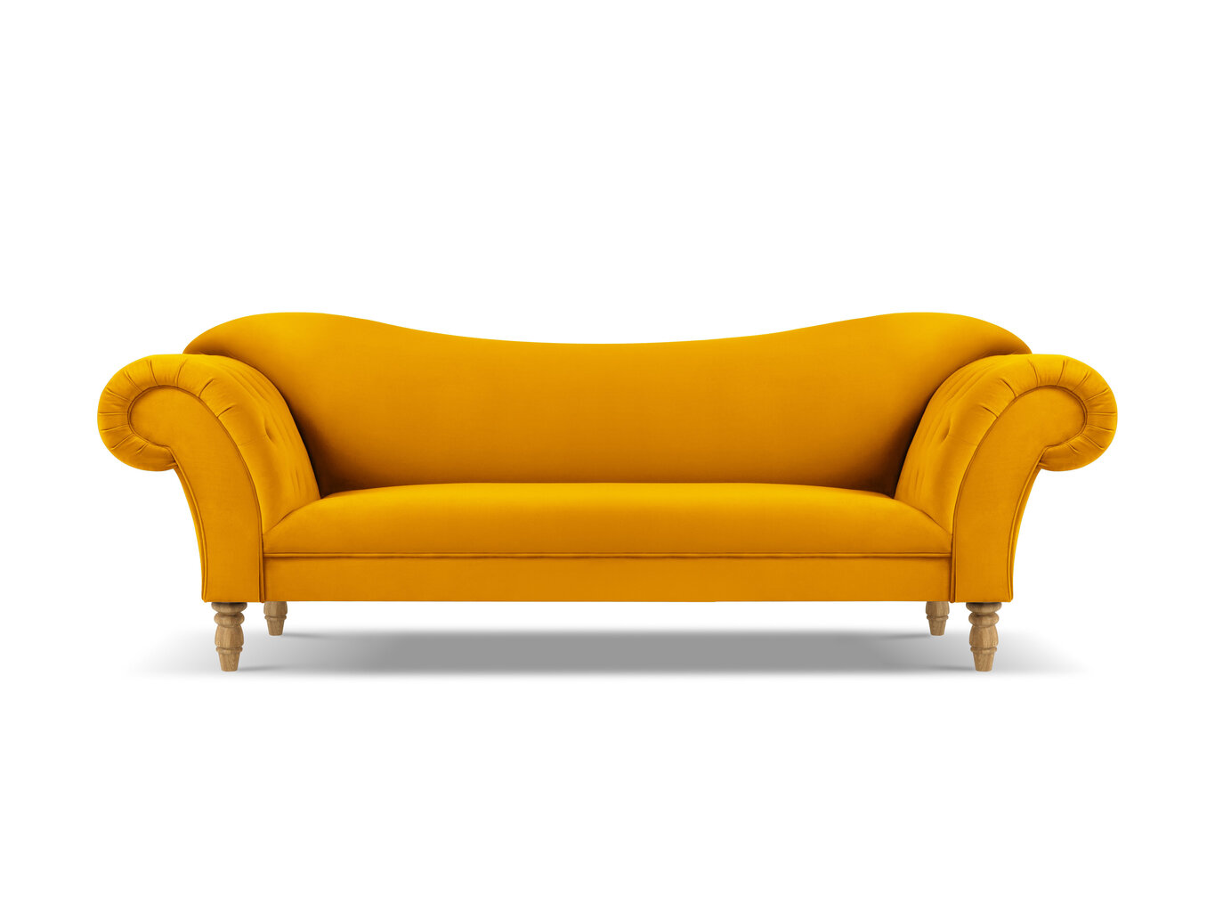 Dīvāns Windsor & Co Juno, 236x96x86 cm, dzeltens/zeltains цена и информация | Dīvāni | 220.lv