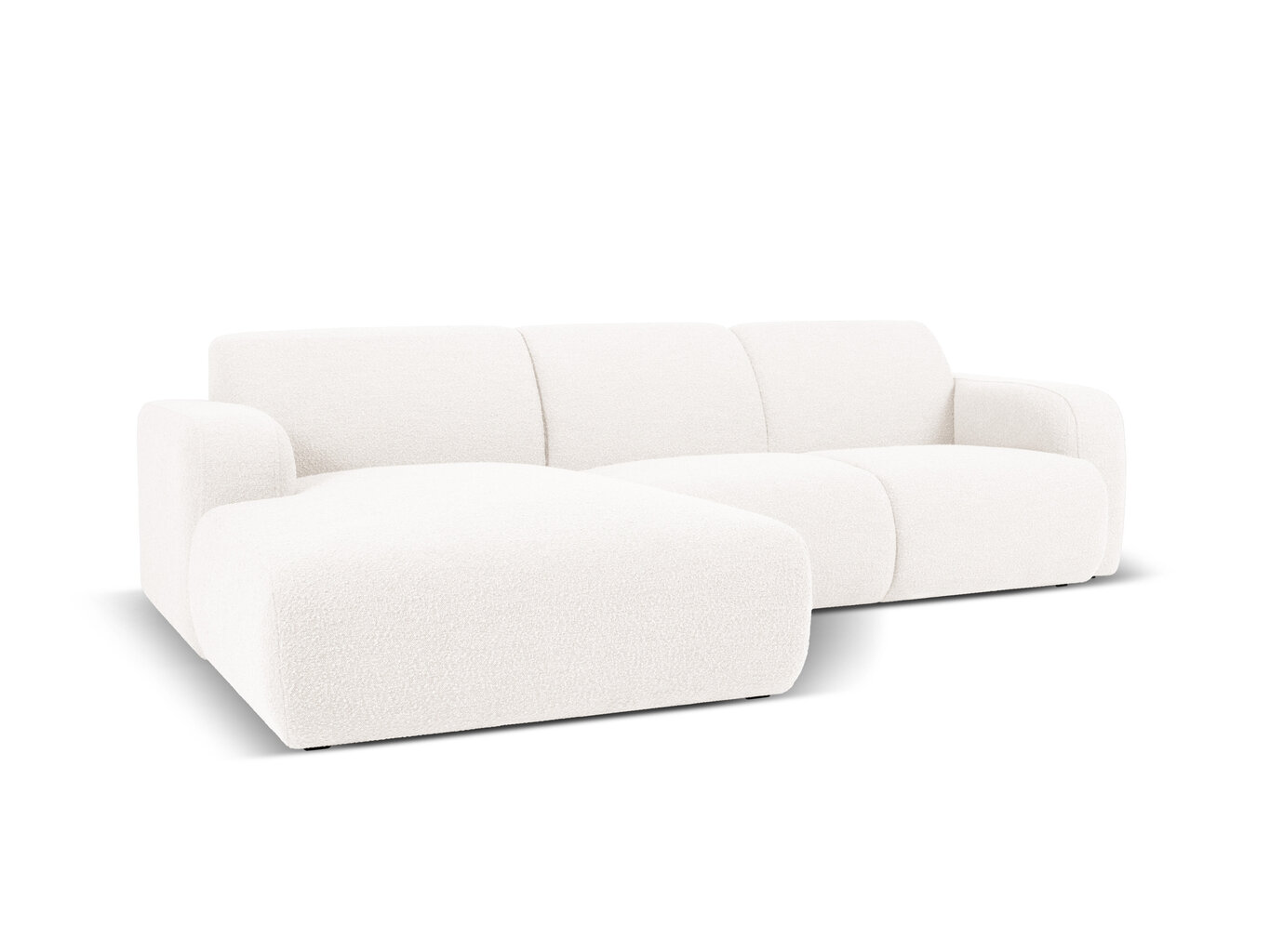 Četrvietīgs kreisās puses dīvāns Windsor & Co Lola, 250x170x72 cm, balts cena un informācija | Stūra dīvāni | 220.lv