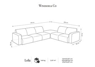 Dīvāns Windsor & Co Lola, smilškrāsas цена и информация | Диваны | 220.lv