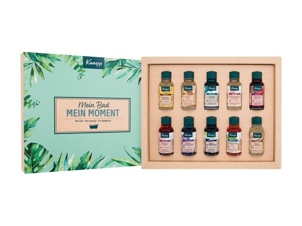 Vannas eļļu komplekts Kneipp Mein Moment 10x20ml cena un informācija | Dušas želejas, eļļas | 220.lv