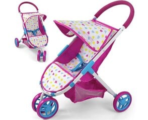 Кукольная коляска Milly Mally, розовая цена и информация | Игрушки для девочек | 220.lv