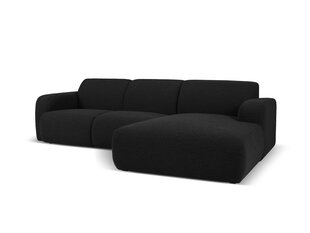 Četrvietīgs labās puses dīvāns Windsor & Co Lola, 250x170x72 cm, melns cena un informācija | Stūra dīvāni | 220.lv