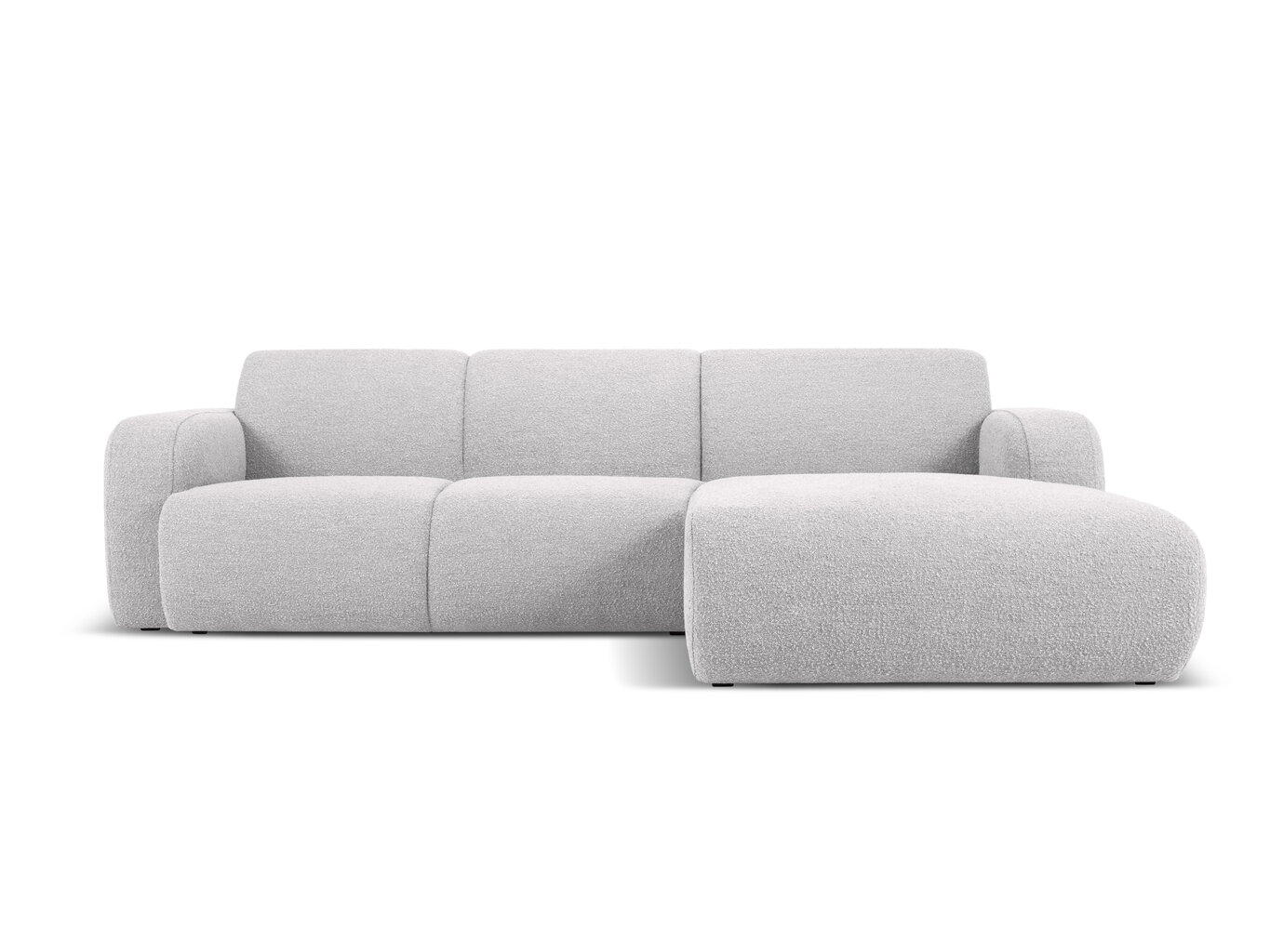 Četrvietīgs labās puses dīvāns Windsor & Co Lola, 250x170x72 cm, gaiši pelēks cena un informācija | Stūra dīvāni | 220.lv