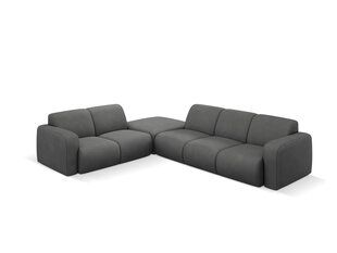 Kreisās puses stūra dīvāns Windsor & Co Lola, 315x250x72 cm, tumši pelēks cena un informācija | Stūra dīvāni | 220.lv