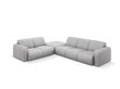 Kreisās puses stūra dīvāns Windsor & Co Lola, 315x250x72 cm, gaiši pelēks цена и информация | Stūra dīvāni | 220.lv