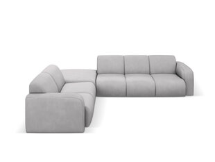 Kreisās puses stūra dīvāns Windsor & Co Lola, 315x250x72 cm, gaiši pelēks cena un informācija | Stūra dīvāni | 220.lv