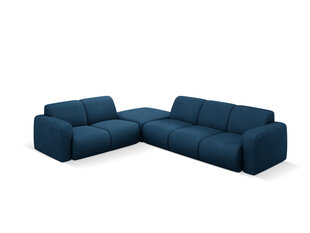 Kreisās puses stūra dīvāns Windsor & Co Lola, 315x250x72 cm, tumši zils cena un informācija | Stūra dīvāni | 220.lv