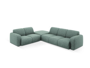 Kreisās puses stūra dīvāns Windsor & Co Lola, 315x250x72 cm, gaiši zaļš cena un informācija | Stūra dīvāni | 220.lv