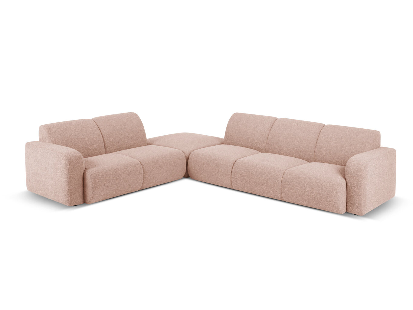 Sešvietīgs kreisās puses dīvāns Windsor & Co Lola, 315x250x72 cm, rozā cena un informācija | Stūra dīvāni | 220.lv