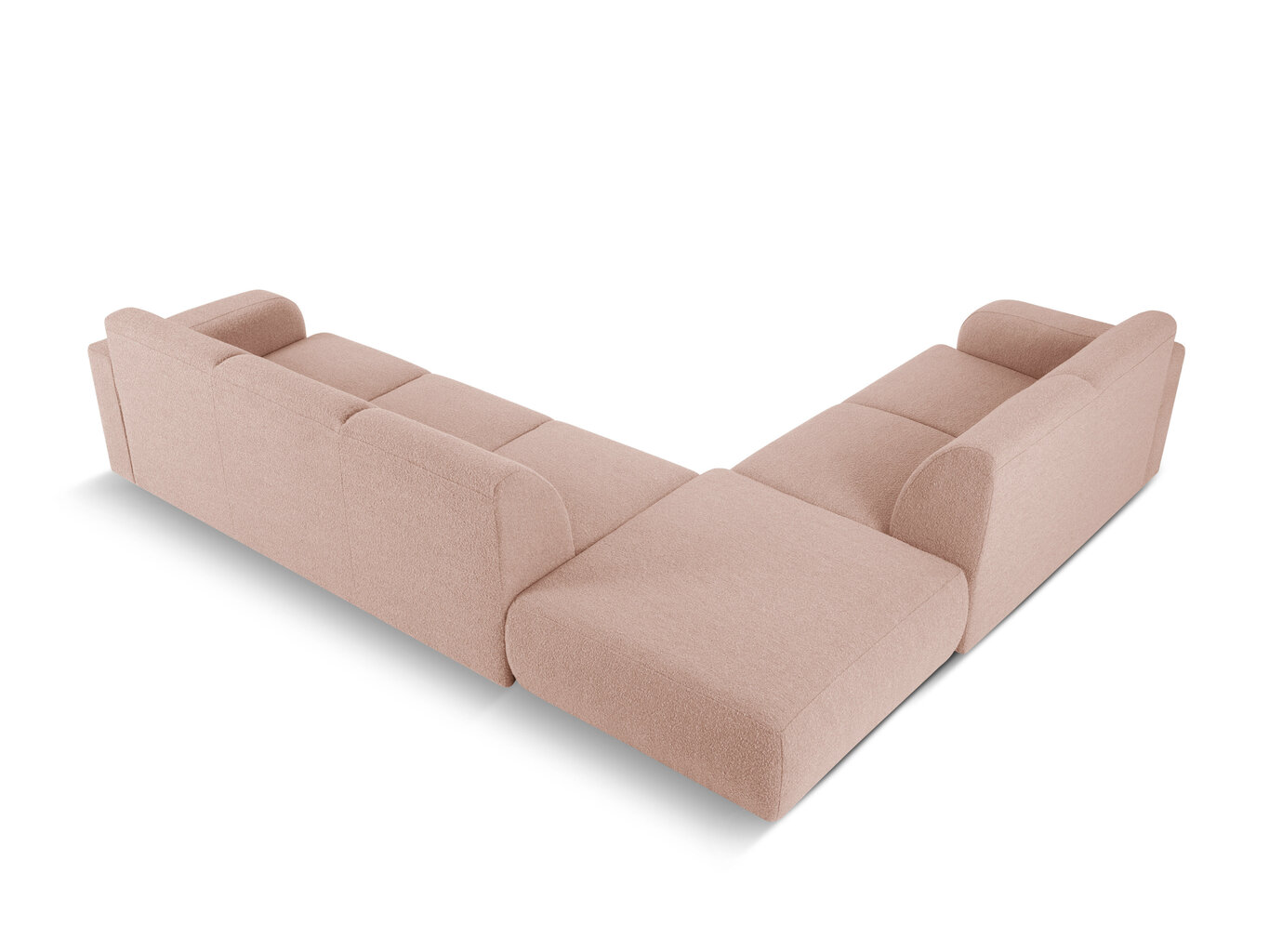 Sešvietīgs kreisās puses dīvāns Windsor & Co Lola, 315x250x72 cm, rozā цена и информация | Stūra dīvāni | 220.lv