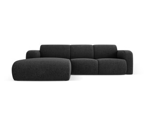 Kreisās puses dīvāns Windsor & Co Lola, 250x170x72 cm, melns цена и информация | Угловые диваны | 220.lv