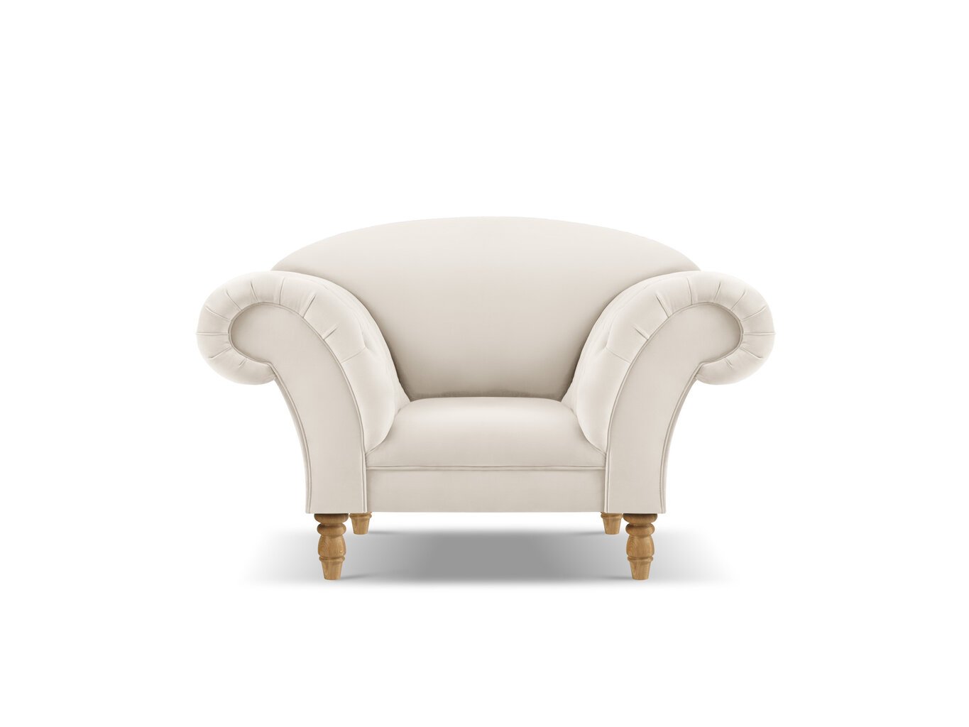 Krēsls Windsor & Co Juno, 132x96x91 cm, smilškrāsas/zeltains cena un informācija | Atpūtas krēsli | 220.lv