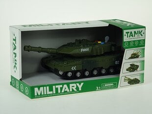 Tanks ar skaņu/gaismu Military, zaļš cena un informācija | Rotaļlietas zēniem | 220.lv