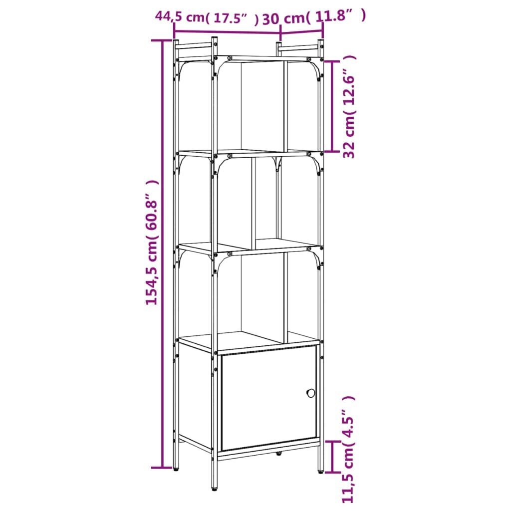 Gultas galvgalis, metāls, balts, 80 cm цена и информация | Plaukti | 220.lv