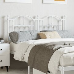 vidaXL gultas galvgalis, balts, 120 cm цена и информация | Кровати | 220.lv