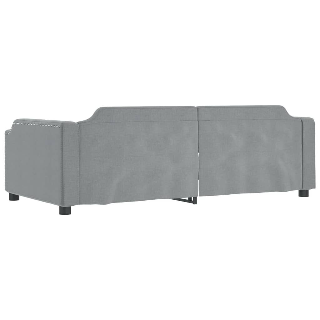 Izvelkams dīvāns ar atvilktnēm, tumši zaļš, 90x200 cm, samts цена и информация | Gultas | 220.lv
