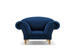 Atpūtas krēsls Windsor & Co Juno, 132x96x91 cm, zils/zelta cena un informācija | Atpūtas krēsli | 220.lv
