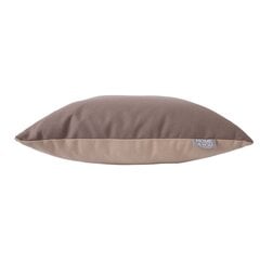 Pillow MY COTTON 45x45cm, light beige/brown цена и информация | Декоративные подушки и наволочки | 220.lv