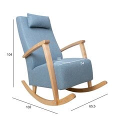 Šūpuļkrēsls Home4You Venla, zils цена и информация | Кресла в гостиную | 220.lv