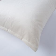 Pillow VELVET 2, 45x45cm, natural white цена и информация | Декоративные подушки и наволочки | 220.lv