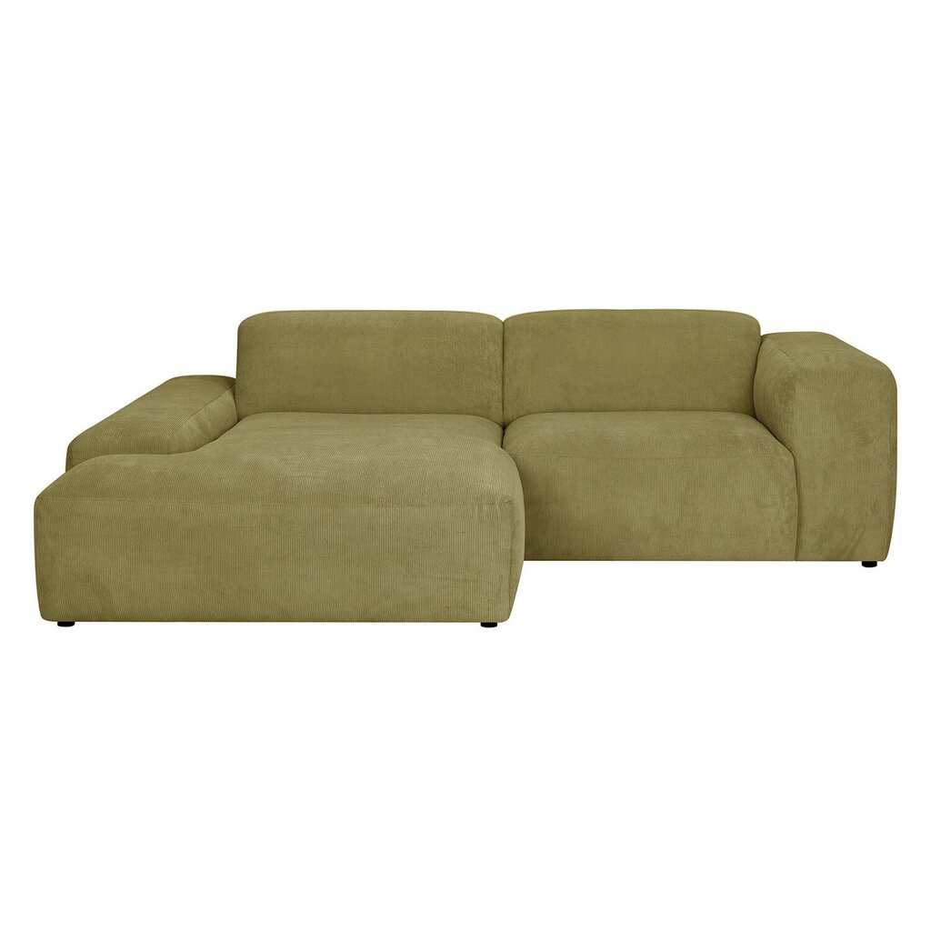 Stūra dīvāns LEHTE kreisais stūris, zaļš cena un informācija | Stūra dīvāni | 220.lv