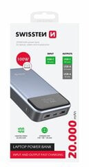 Swissten Black Core Premium Recovery Power Bank 2.1A / USB / USB-C / 20000 mAh Черный цена и информация | Зарядные устройства Power bank | 220.lv