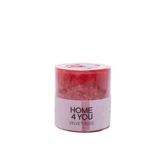 Svece VELVET ROSE, D6.8xH7.2cm, sarkans ( roze) цена и информация | Подсвечники, свечи | 220.lv