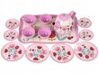 Rotaļu trauku komplekts Lean Toys, rozā cena un informācija | Rotaļlietas meitenēm | 220.lv
