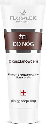 Gels kājām ar kastaņiem Floslek, 50 ml cena un informācija | Ķermeņa krēmi, losjoni | 220.lv