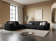 Kreisās puses stūra dīvāns Windsor & Co Lola, 315x250x72 cm, melns cena un informācija | Stūra dīvāni | 220.lv