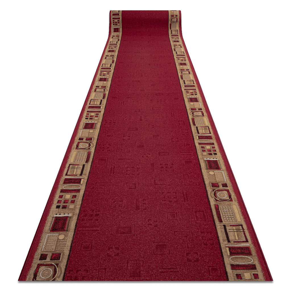 Neslīdošs paklājs JENA tumši sarkans 120cm цена и информация | Paklāji | 220.lv