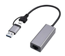 Gembird A-USB3AC-LAN-01 цена и информация | Адаптеры и USB разветвители | 220.lv