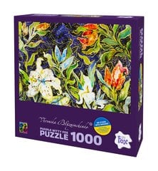 Puzle lilies on blue 1000 цена и информация | Пазлы | 220.lv