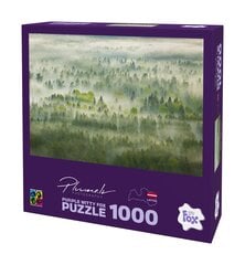 Puzle Latvija,Gaujas nacionālais parks Mežs dūmakā1000 cena un informācija | Puzles, 3D puzles | 220.lv
