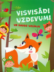 Visādi uzdevumi un daudz uzlīmju cena un informācija | Krāsojamās grāmatas | 220.lv