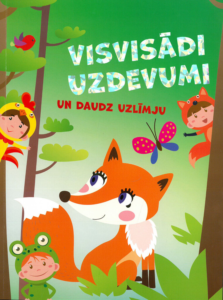 Visādi uzdevumi un daudz uzlīmju cena un informācija | Krāsojamās grāmatas | 220.lv