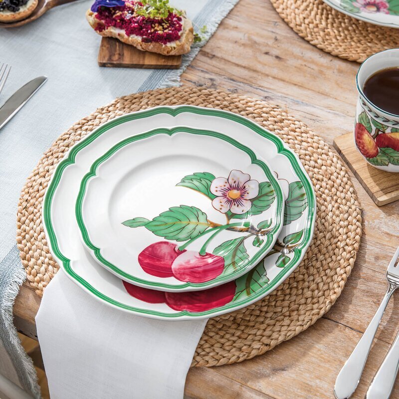 Villeroy & Boch šķīvji French Garden Modern Fruits, 21cm, 4 gab. цена и информация | Trauki, šķīvji, pusdienu servīzes | 220.lv