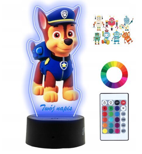 Nakts lampa Plexido Paw Patrol cena un informācija | Bērnu drošības preces | 220.lv