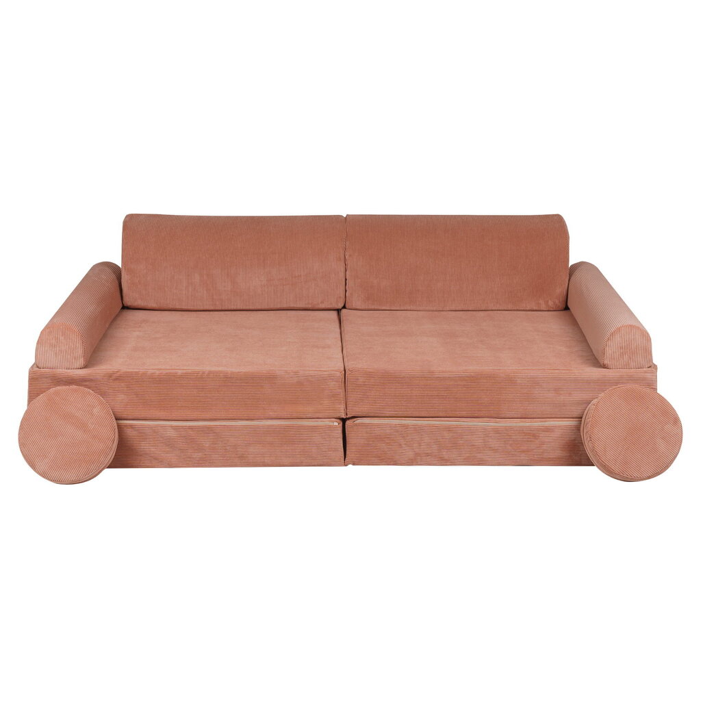 Bērnu dīvāns MeowBaby® Corduroy Premium, rozā cena un informācija | Sēžammaisi, klubkrēsli, pufi bērniem | 220.lv