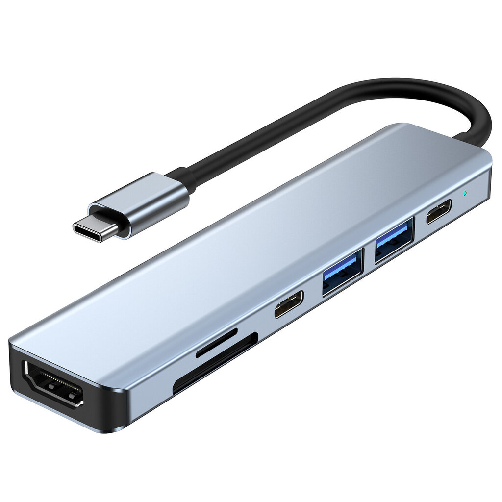 Splitter Hub 7in1 цена и информация | Adapteri un USB centrmezgli | 220.lv