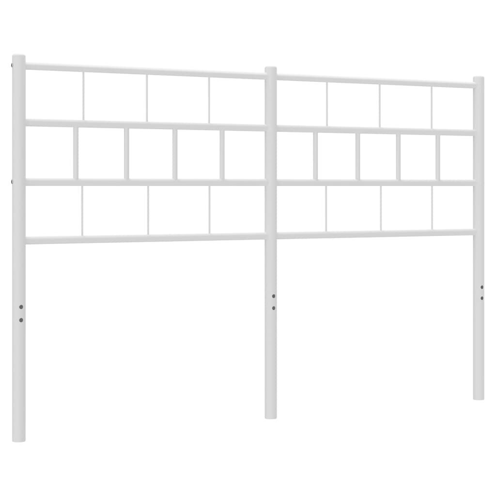 Gultas galvgalis vidaXL, 150 cm, balts cena un informācija | Gultas | 220.lv