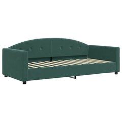 Dīvāngulta ar matraci vidaXL, 90x200 cm, zaļa cena un informācija | Gultas | 220.lv