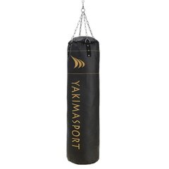 Boksa maiss Yakimasport, 130x35 cm, melns cena un informācija | Bokss un austrumu cīņas | 220.lv