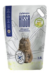 Силикагелевый наполнитель "Suomen Kissa" 3,8L с ароматом лимона цена и информация | Наполнители для туалета | 220.lv